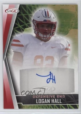 2022 SAGE High Series Auto Red Logan Hall #A-LH Rookie Auto RC - Image 1 of 2