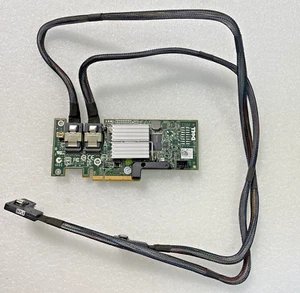 Dell 3J8FW PERC H200 Raid PCI-E SAS 6GB/S SAS Controller W/CABLES NO BRACKET - Picture 1 of 4