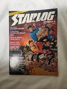 1977 STARLOG Magazine #3 Star Trek SPOCK KIRK - Six Million Dollar Man - Picture 1 of 2