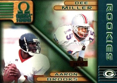 1999 Pacific Omega - #97 Aaron Brooks, Dee Miller (RC)  Blue 28/75 - Image 1 of 2