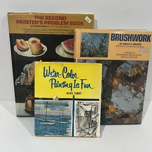 Lot of 3 Books Painting Art Watercolor Oil Acrylic Problems Brushwork Hardcover - Bild 1 von 11