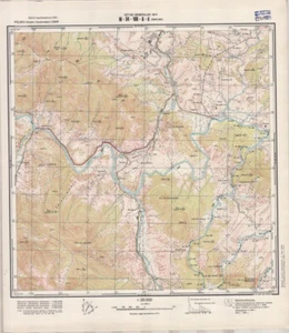 Vintage 1960 Polish General Staff Topographic map – SMOLNIK  1:25 000 - Picture 1 of 7