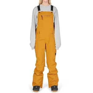 DC Crusade Bib Snowboard Pants Womens Medium Cathay Spice - Picture 1 of 3