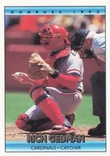 #553 Rich Gedman - St. Louis Cardinals - 1992 Donruss Baseball