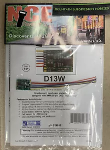 NCE 171 D13W DCC DECODER HO 4 function wire /was NCE 100 D13SR MODELRRSUPPLY - Picture 1 of 3