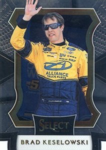 2017 PANINI SELECT NASCAR GRANDSTAND BASE CARD BRAD KESELOWSKI NO. 8