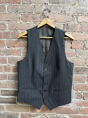 Vintage Ted Lapidus Diffusion Men’s Vest, Sz 48, Brown Mohair/Wool, France - Image 1 of 4