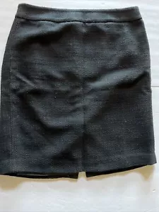 Ann Taylor Lined Skirt Size 12, Black Tweed with Silver Flecks. - Picture 1 of 5