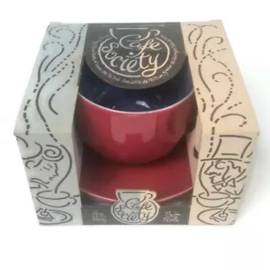 Juego de tazas y platos Cafe Society 26 oz taza de 7,5 pulgadas plato Kane Industries sopa o café - Imagen 1 de 10