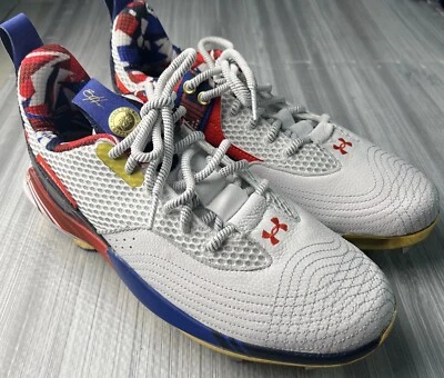 Under Armour Harper 7 USA ST HOVR Baseball Cleats 3025645-100 Men’s Size 7 - Image 1 of 4