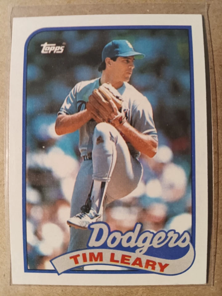 TIM LEARY LOS ANGELES DODGERS 1989 TOPPS BASEBALL CARD #249 - Image 1 of 1
