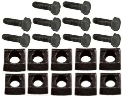 MOBILE HOME PARTS Mobile Home Axle Wheel Bolt (Course Thread) w/Rim Clamps 10 Pack