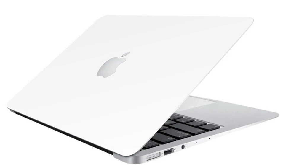 WHITE Vinyl Lid Skin Cover Decal fits Apple MacBook Air 11 A1465 Laptop - Image 1 of 1