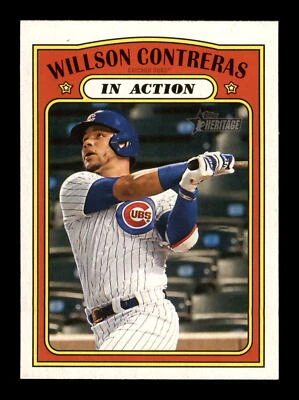 2021 Topps Heritage #42 Willson Contreras Chicago Cubs - Image 1 of 2