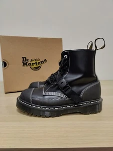 Dr Martens 1460 Tech Made In England Buckle Bex Chunky Leather Boots Size Uk 7 - Picture 1 of 16