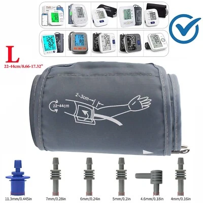 ZIQING Large 22-44cm Upper Arm Cuff for Digital Blood Pressure Monitor or 6 Connectors