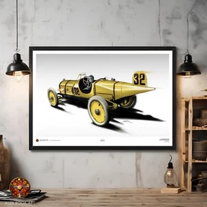 1911 Indianapolis 500 Art Print Marmon Wasp Race Car Poster Indy-500 Wall Art - Picture 1 of 18