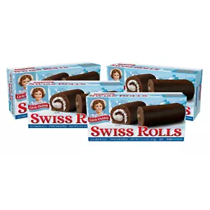 Little Debbie Swiss Rolls, 4 Boxes, 24 Chocolate Cake Rolls Layered With Creme - Picture 1 of 6