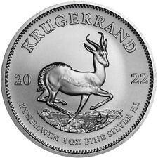 Silbermünze 1 oz Krügerrand 2022 1 Rand Südafrika in Stempelglanz