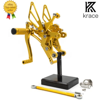 Reposapiés CNC para Yamaha YZF R1 2004-2006 estriberas cambio pedal ajustable Foto 1 de 4