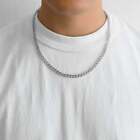 Men's 6mm Stainless Steel 18-24 Inch Cuban Curb Chain Necklace