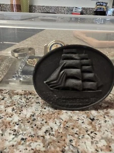 The Tall Ships Belt Buckle Vintage - Picture 1 of 10