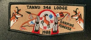 OA 346 Tannu 1988 Camping Forever Flap BLK Bdr. Nevada Area NV BSA - Picture 1 of 1