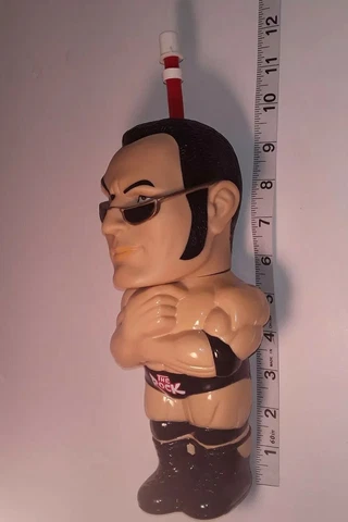 1999 The Rock 3-D Big Sipper Fun Water Bottle Cover