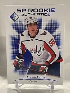 2021-22 SP Hockey Rookie Authentics Blue #131 Aliaksei Protas - Capitals RC - Picture 1 of 2
