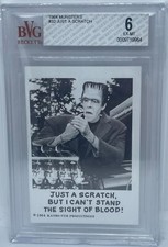 1964 LEAF MUNSTERS JUST A SCRATCH BUT I CAN'T STAND THE SIGHT OF #32 BVG 6 BGS