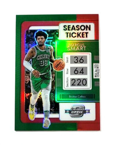 2021-22 Panini Contenders Optic Marcus Smart Season Ticket Red Prizm #4