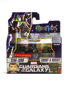 Marvel Minimates Star-Lord & Groot with Rocket Exclusive Walgreens Guardians New - image 1 of 4