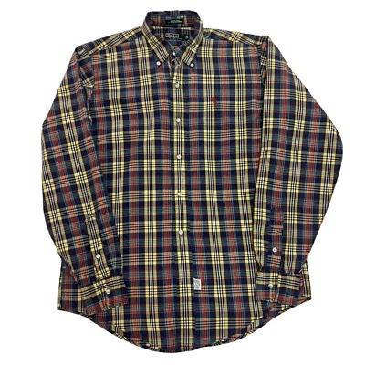 Vintage Polo Ralph Lauren Shirt Made in USA Plaid Boys 20 XL Cotton Long Sleeve - Image 1 of 4