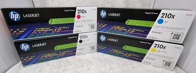 HP 210X Yellow, Cyan, Magenta, Black - W2100X, W2101X,W2103X,W2102X - Set of 4 - Image 1 of 2
