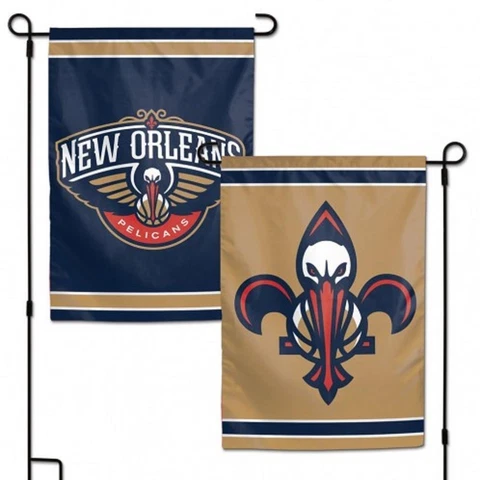 New Orleans Pelicans 2 Sided 12.5" x 18" Garden Flag [NEW] NBA Banner Sign Yard Cover