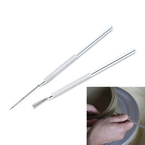 1 x Feather Pin + 1 x Pro Needle Wire Texture Pottery Clay Tools SetJ HjF TsPVUK