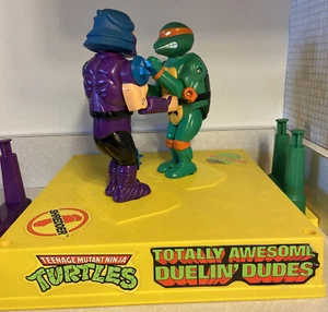 TMNT Totally Awesome Duelin' Dudes/ Rock'em Sock'em Boxing by Remco 1991 - Picture 1 of 9