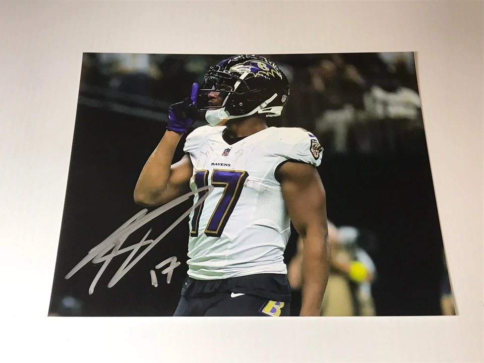 Foto firmada por Drake keniano 8x10 Baltimore Ravens fútbol americano autografiado Foto 1 de 2