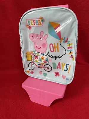 Kinderrucksack Mit Trolleyfunktion Peppa Wutz Peppa Wutz Rosatürkis 22x28 B-Ware - Bild 1 von 4