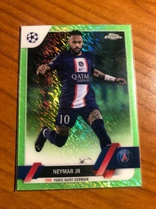 Topps Chrome UEFA UCC 2023 Neymar Jr n 10 Parallela Green Numerata /399 New - Picture 1 of 2