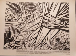 1961 Alfredo Sosabravo Original Político Grabado en Madera Cuba Arte Xilografía 1 - Imagen 1 de 23