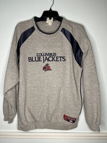 Vintage Columbus Blue Jackets Lee Sport Sweatshirt Pullover Mens 2XL Hockey XXL Cover