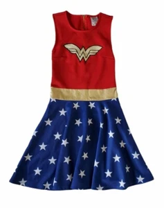 Wonder Woman Girl's Dress Costume Size M Back Zip  - Picture 1 of 8
