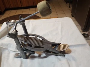 Vintage Ludwig Speed King Single Bass Drum Pedal Chicago Twin Spring - Picture 1 of 20