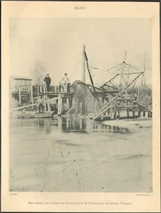 64 LARRESSORE BARO SUR LA NIVE IMAGE 1900 OLD PRINT - Bild 1 von 1