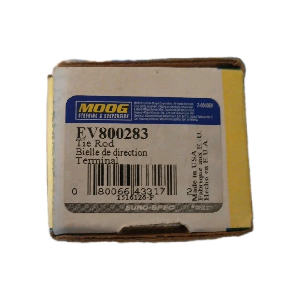 MOOG Tie Rod EV800283 New For 2000–2003 Volvo S60, S80, V70 OEM Replacement - Image 1 of 1