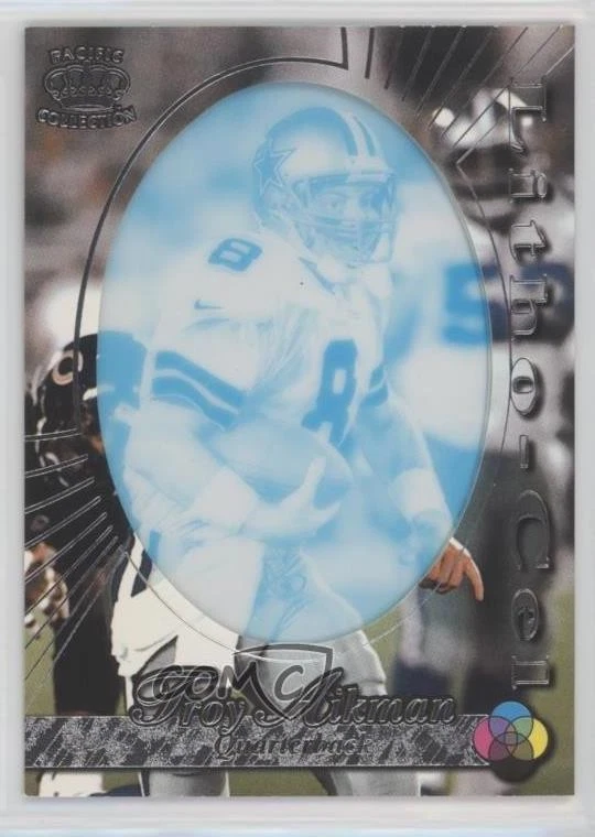 1996 Pacific Litho-Cel Cels Silver Troy Aikman #Cel-25 HOF - Image 1 of 2