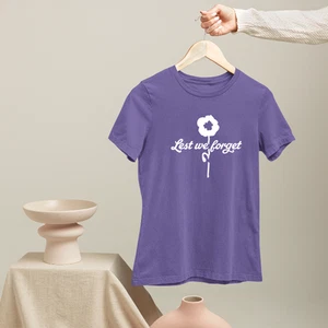 Damit Wir Vergiss T-Shirt Gedenktag Mohnblume Militär Veteranen Tribut - Imagen 1 de 24