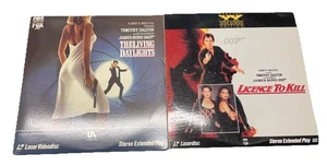 The Living Daylights & License  To Kill James Bond 007 Laserdisc - Picture 1 of 5