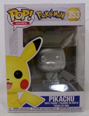 Funko Pop! Juegos Nintendo Game Freak Pokémon 353 Pikachu Plata - Imagen 1 de 4